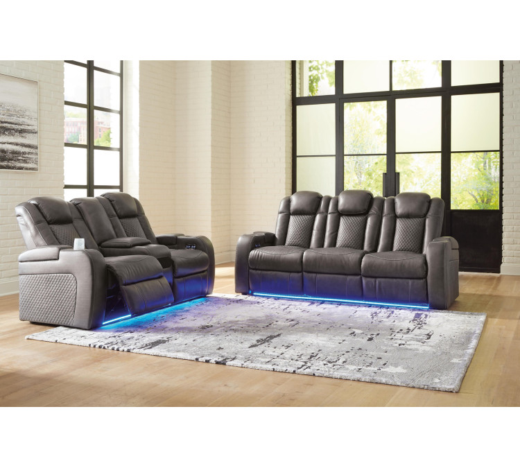 Fyne-Dyme Sofa and Loveseat - Shadow
