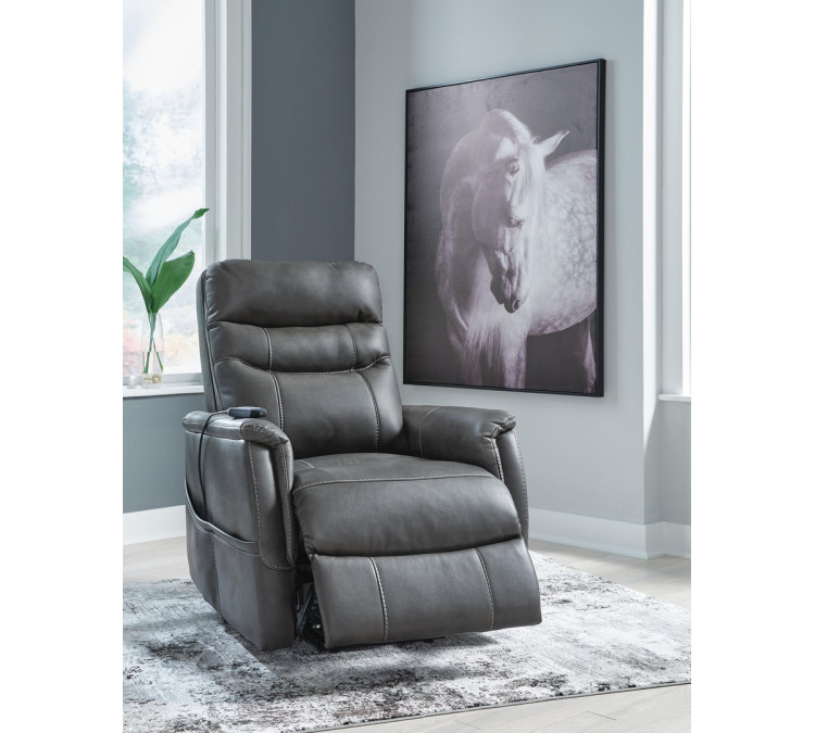 Strawbill Power Lift Recliner - Shadow