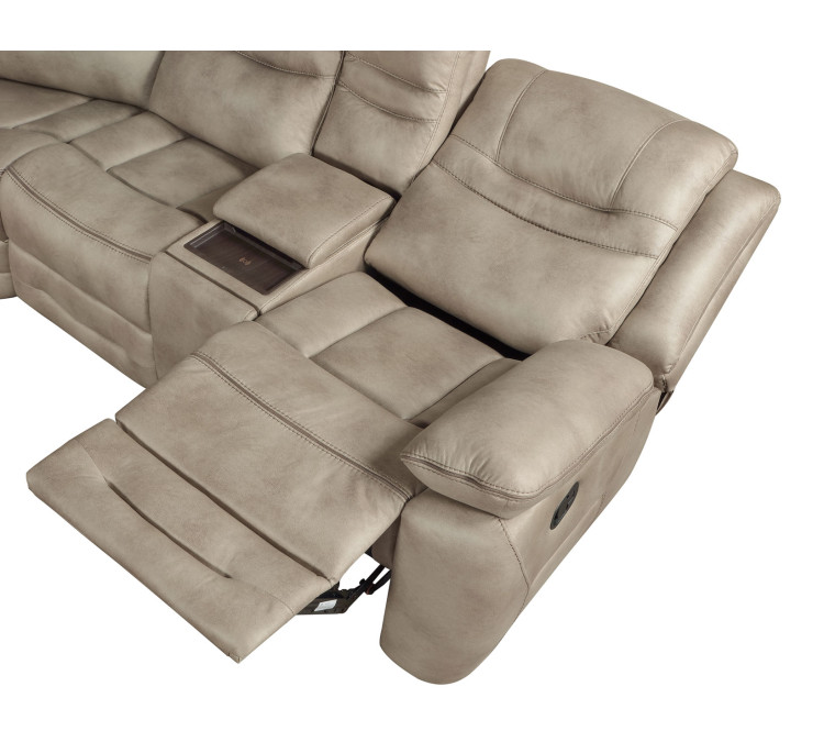 Shelton 3/Piece Manual Reclining Sectional