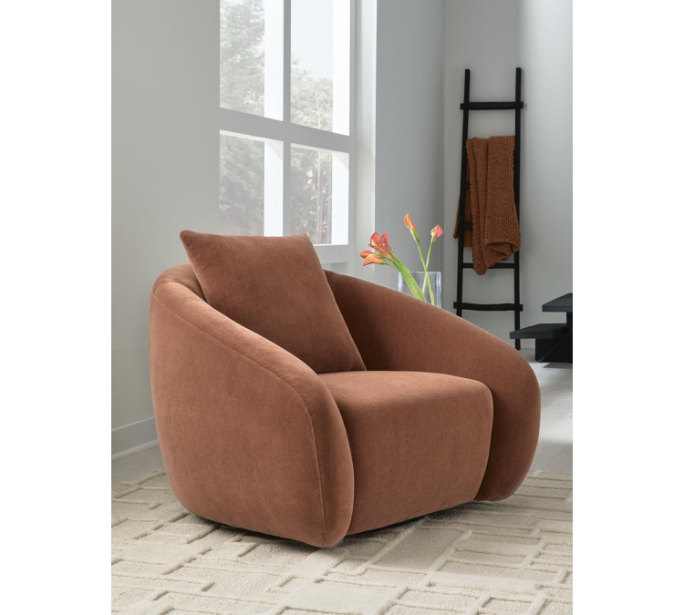 Yahya Swivel Accent Chair - Sienna