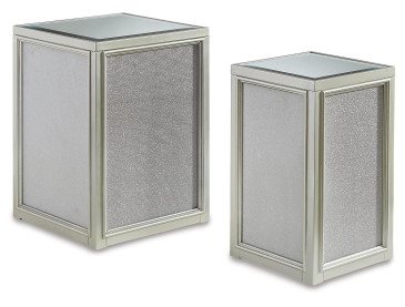 Traleena Nesting End Table (Set of 2) - Silver Finish