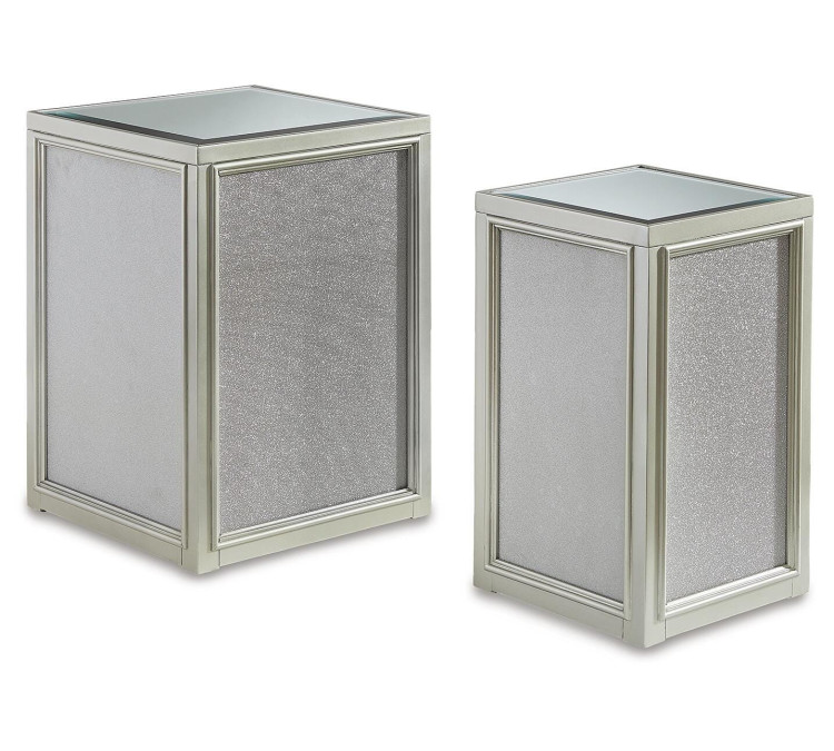 Traleena Nesting End Table (Set of 2) - Silver Finish