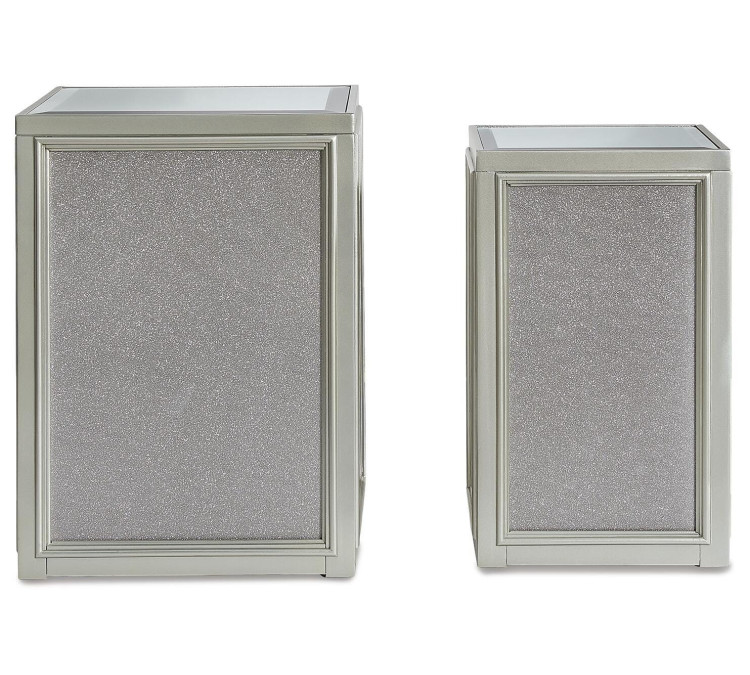 Traleena Nesting End Table (Set of 2) - Silver Finish
