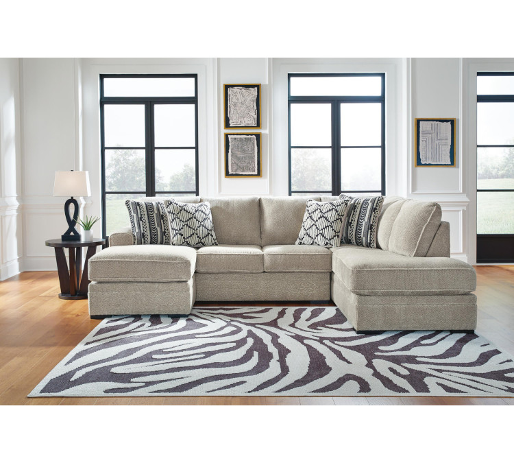 Calnita 2-Piece Sectional with Chaise - Sisal