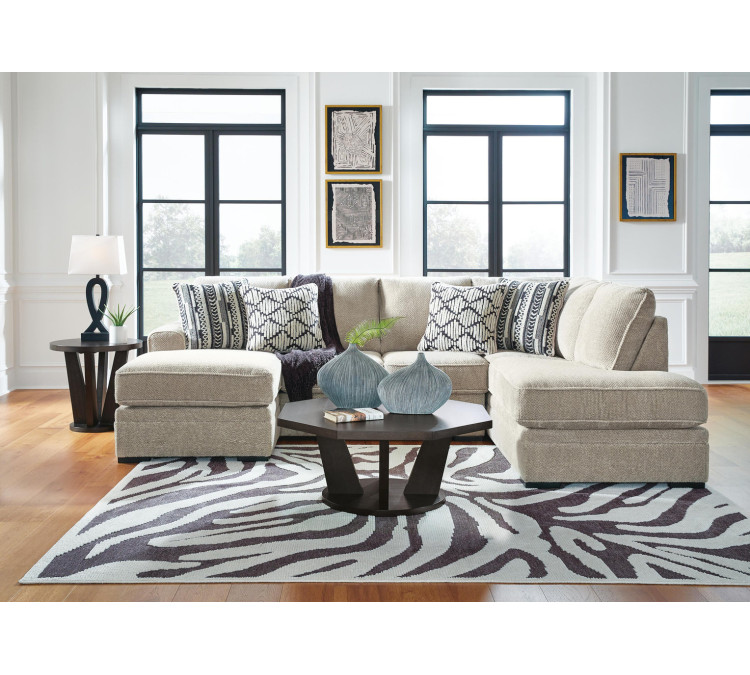 Calnita 2-Piece Sectional with Chaise - Sisal