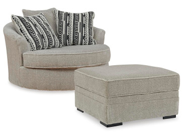 Calnita Chair and Ottoman - Sisal