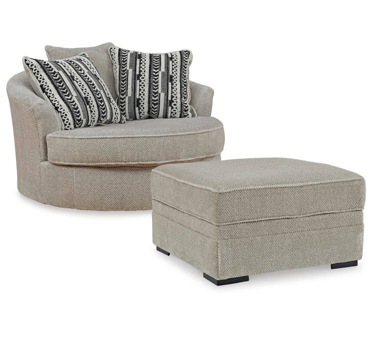Calnita Chair and Ottoman - Sisal