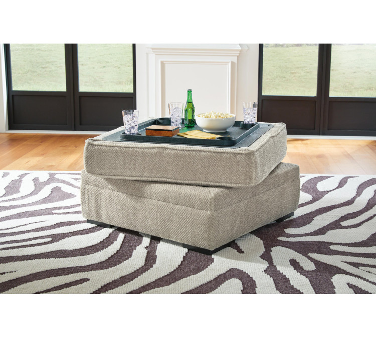Calnita Ottoman With Storage - Sisal
