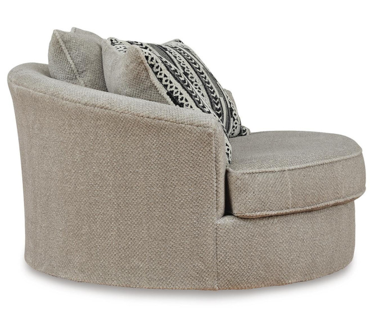 Calnita Oversized Swivel Accent Chair - Sisal