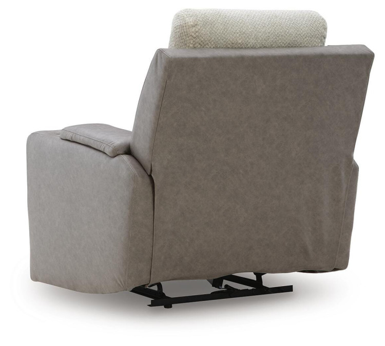 Stately Check Power Recliner - Sisal