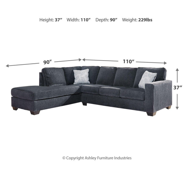 Altari 2-Piece Sectional with Chaise - Slate