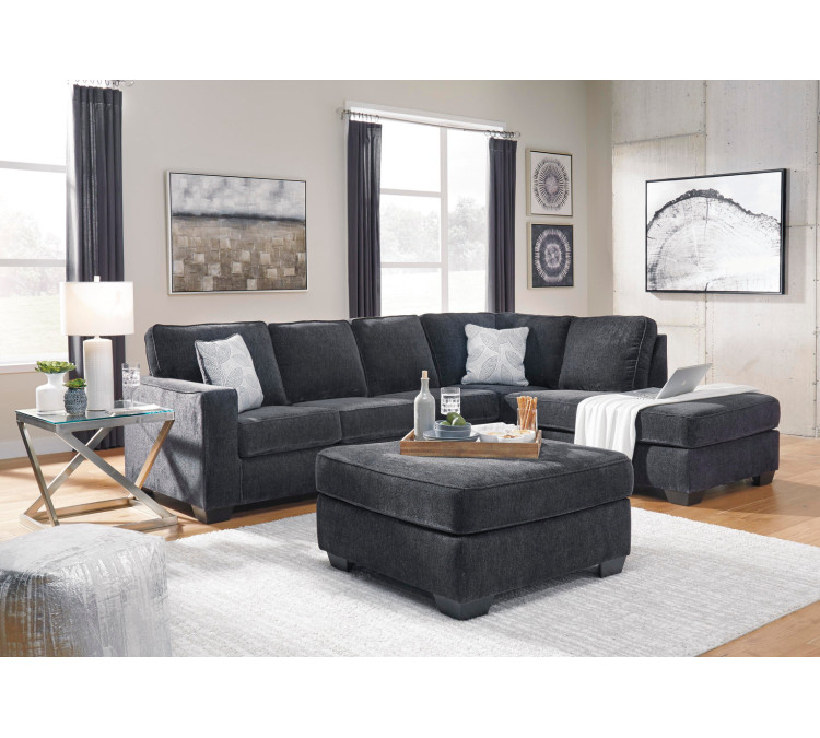 Altari 2-Piece Sleeper Sectional with Chaise - Slate