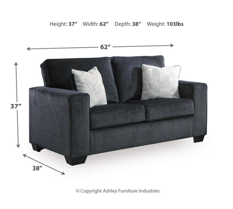 Altari Loveseat - Slate