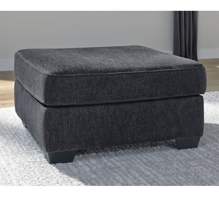 Altari Oversized Accent Ottoman - Slate