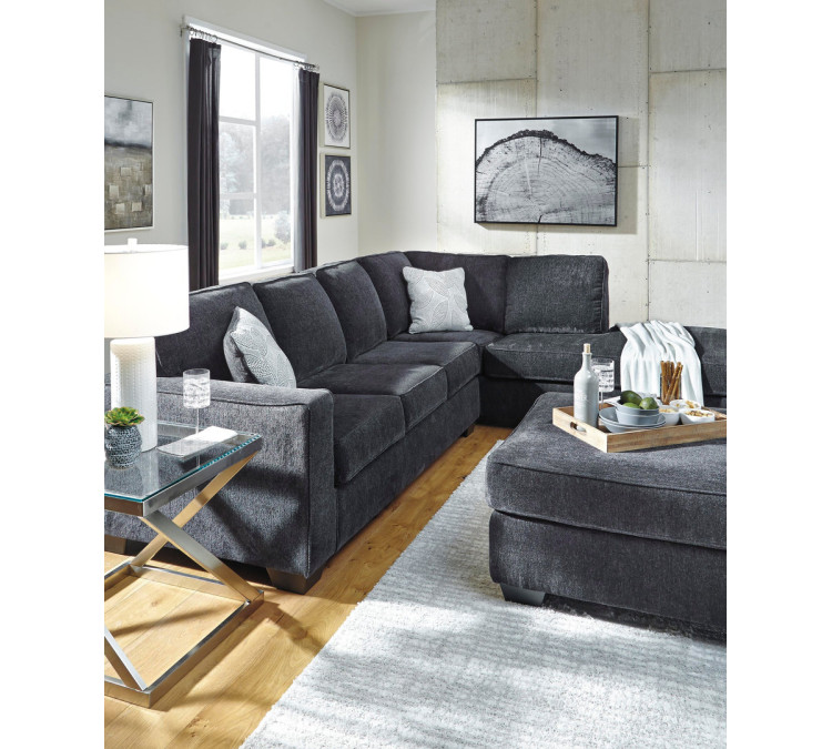 Altari Oversized Accent Ottoman - Slate