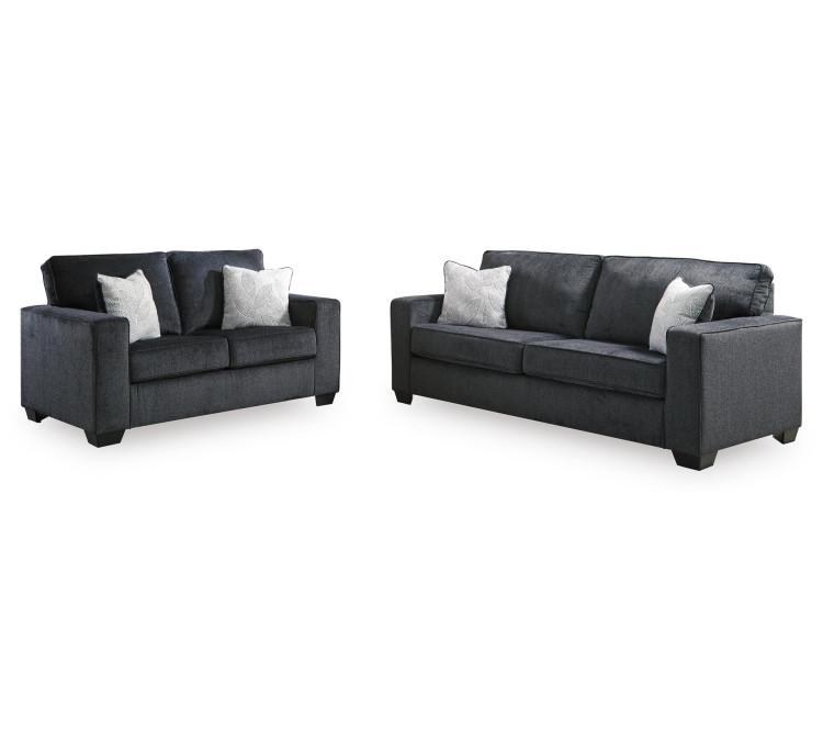 Altari Sofa and Loveseat - Slate