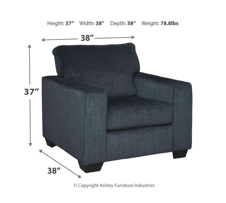 Altari Sofa, Loveseat, Chair and Ottoman - Slate