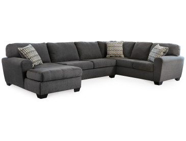 Ambee 3-Piece Sectional with Chaise - Slate