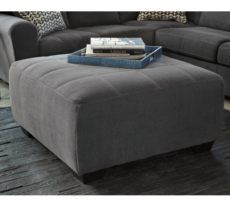 Ambee Oversized Accent Ottoman - Slate