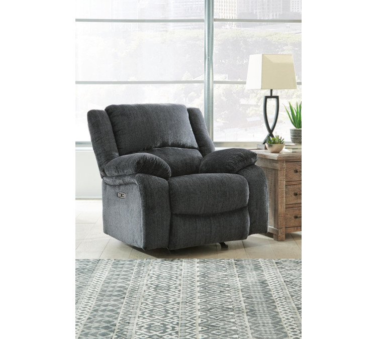 Draycoll Power Recliner - Slate