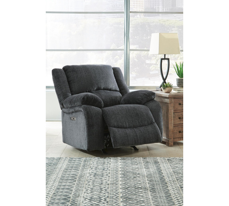 Draycoll Power Recliner - Slate