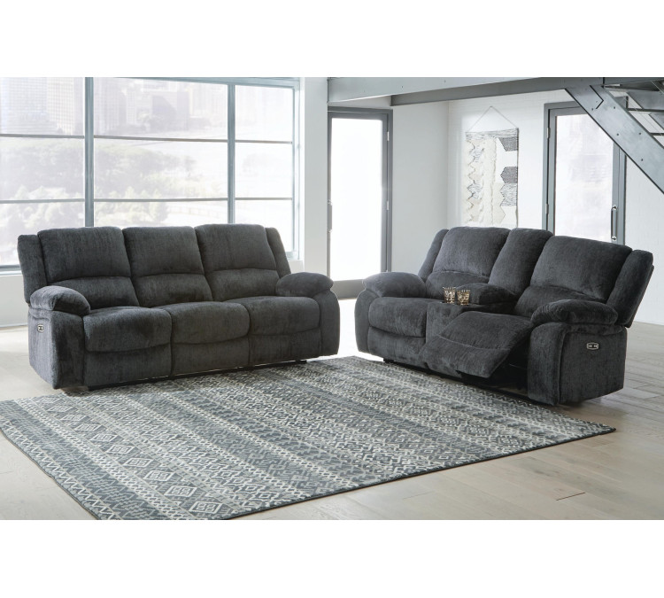 Draycoll Sofa and Loveseat - Slate