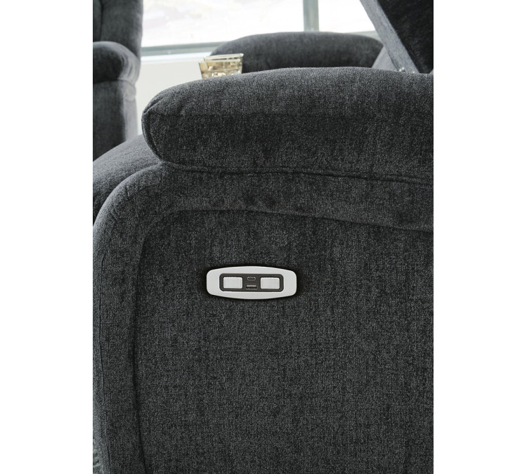 Draycoll Sofa, Loveseat and Recliner - Slate