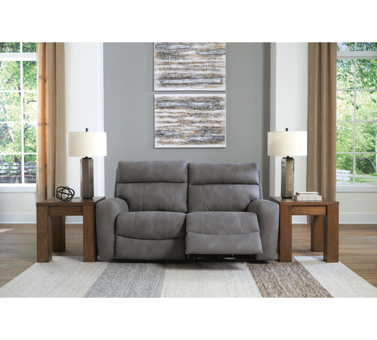 Next-Gen Durapella 2-Piece Power Reclining Sectional Loveseat - Slate