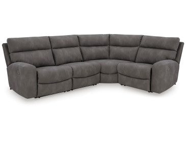 Next-Gen Durapella 4-Piece Power Reclining Sectional - Slate