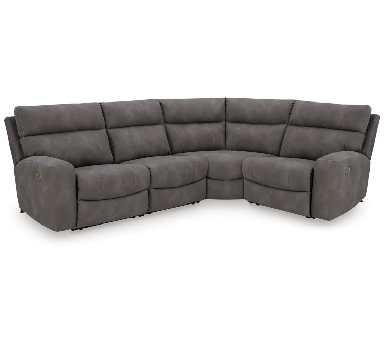 Next-Gen Durapella 4-Piece Power Reclining Sectional - Slate