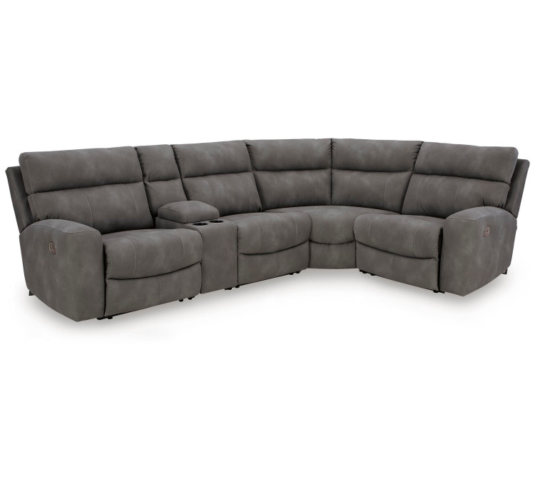 Next-Gen Durapella 5-Piece Power Reclining Sectional - Slate
