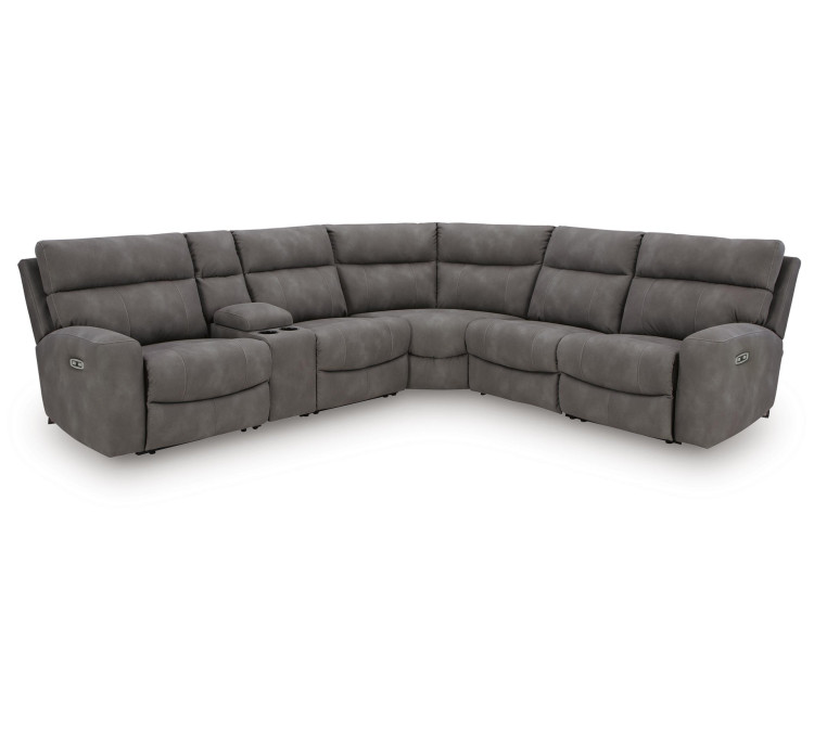 Next-Gen Durapella 6-Piece Power Reclining Sectional - Slate