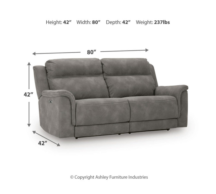 Next-Gen Durapella Power Reclining Sofa - Slate