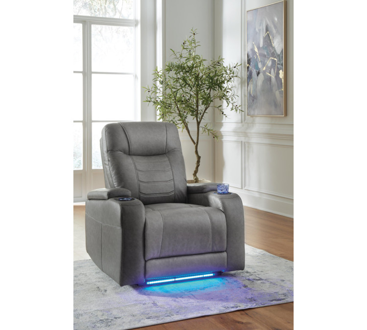 Schooner Rocks Power Recliner - Slate