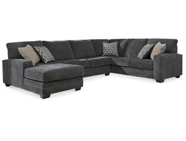 Tracling 3-Piece Sectional with Chaise - Slate