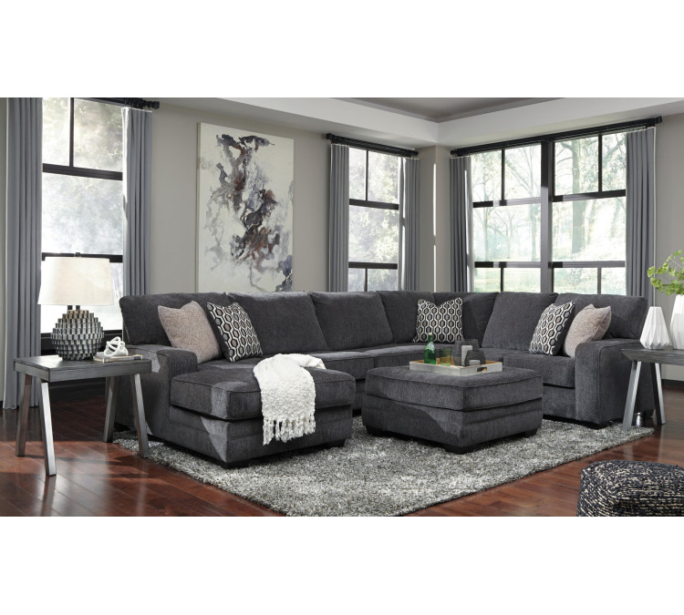 Tracling 3-Piece Sectional with Chaise - Slate