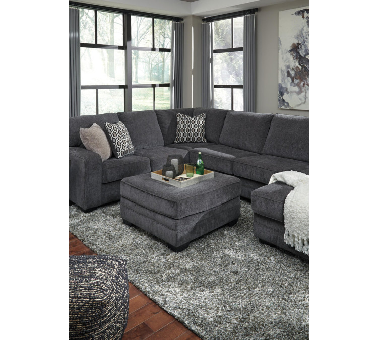 Tracling Oversized Ottoman - Slate