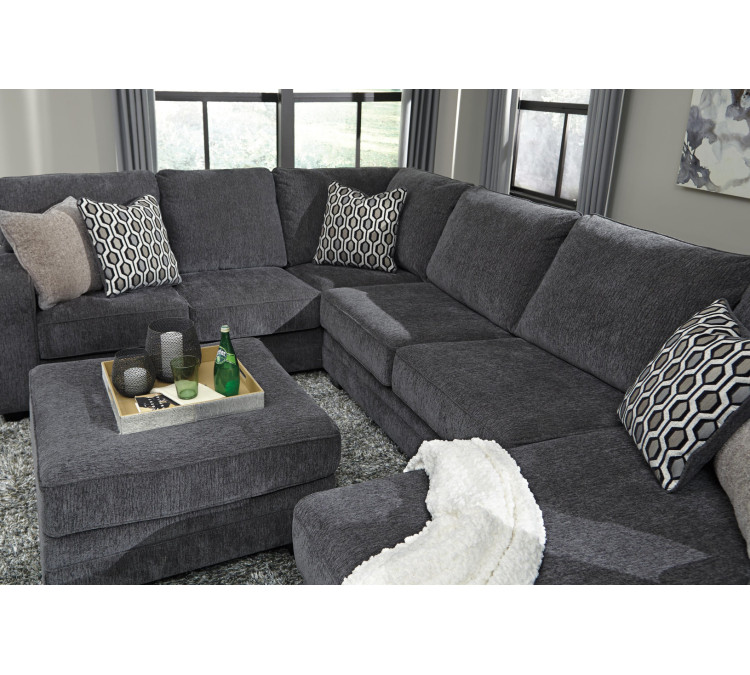 Tracling Oversized Ottoman - Slate