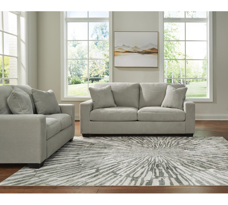 Amesley Sofa and Loveseat - Smoke