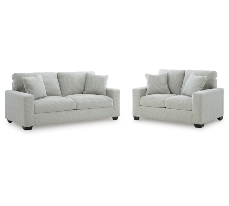 Amesley Sofa and Loveseat - Smoke
