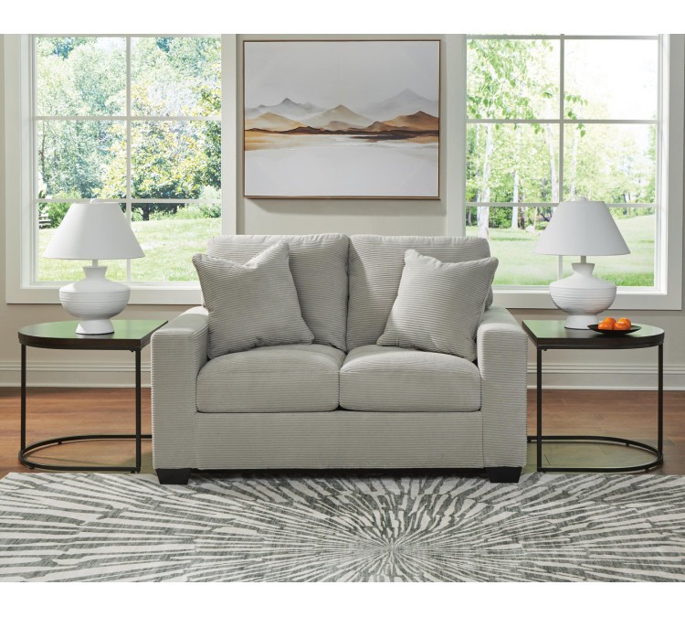 Amesley Sofa and Loveseat - Smoke