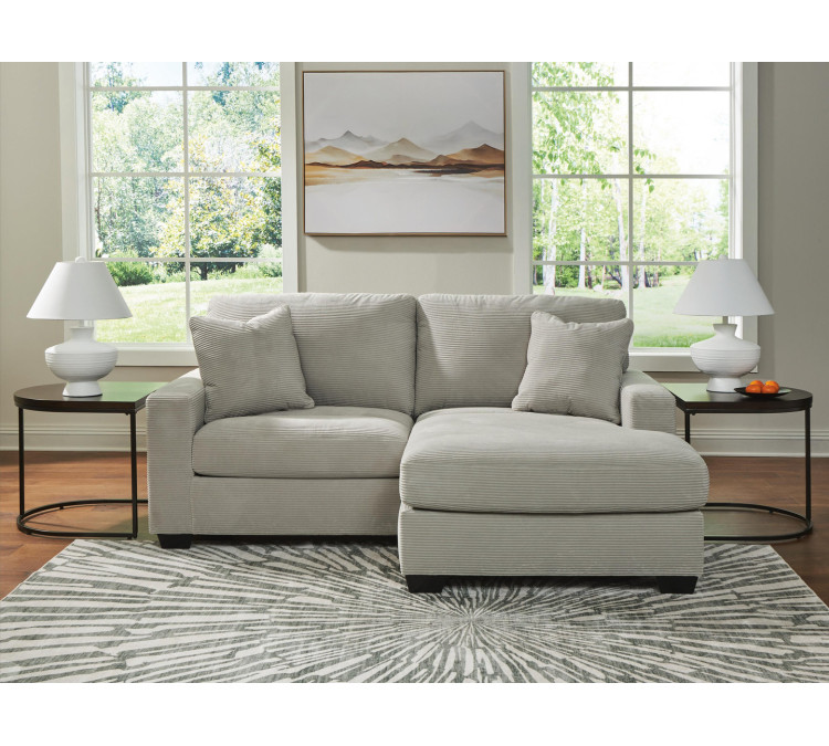 Amesley Sofa Chaise - Smoke