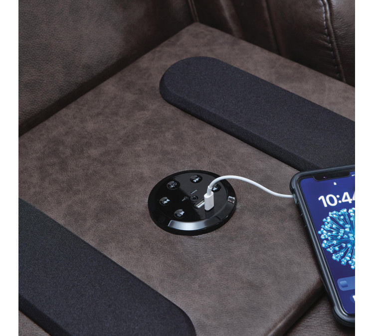 Beadel Power Reclining Sofa - Smoke