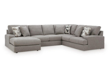 Lindon 3-Piece Sectional with Chaise - Smoke