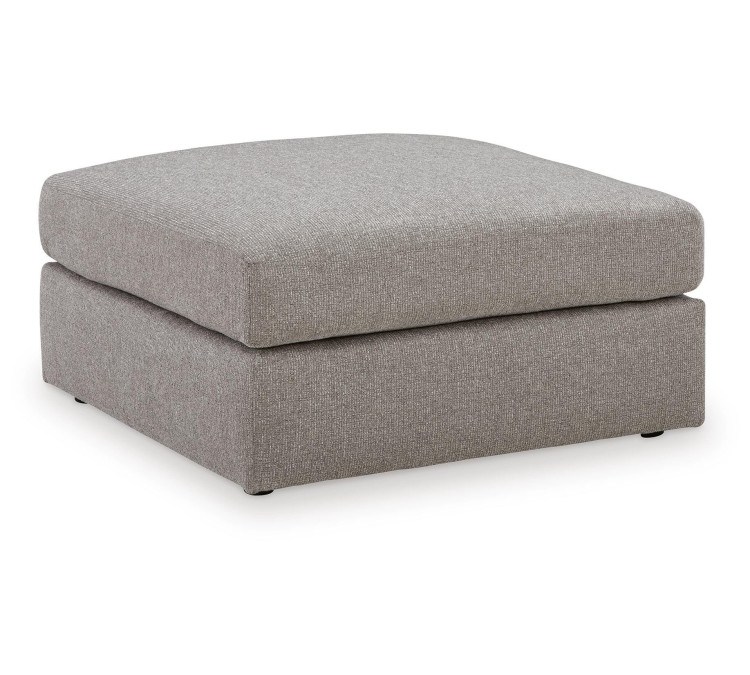 Lindon Oversized Accent Ottoman - Smoke