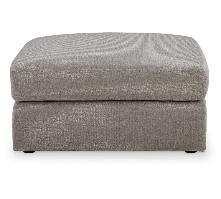 Lindon Oversized Accent Ottoman - Smoke