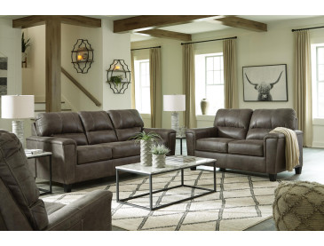 Navi Sofa, Loveseat and Recliner - Smoke