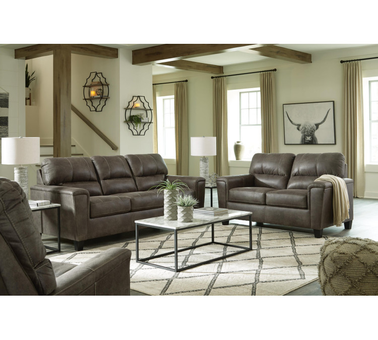 Navi Sofa, Loveseat and Recliner - Smoke