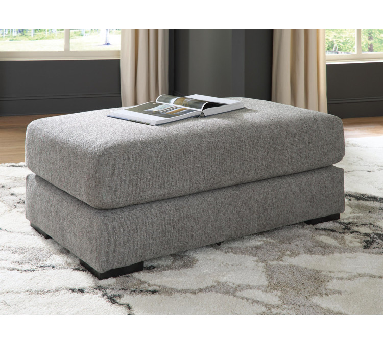 Ellington Pike Oversized Accent Ottoman - Smolder