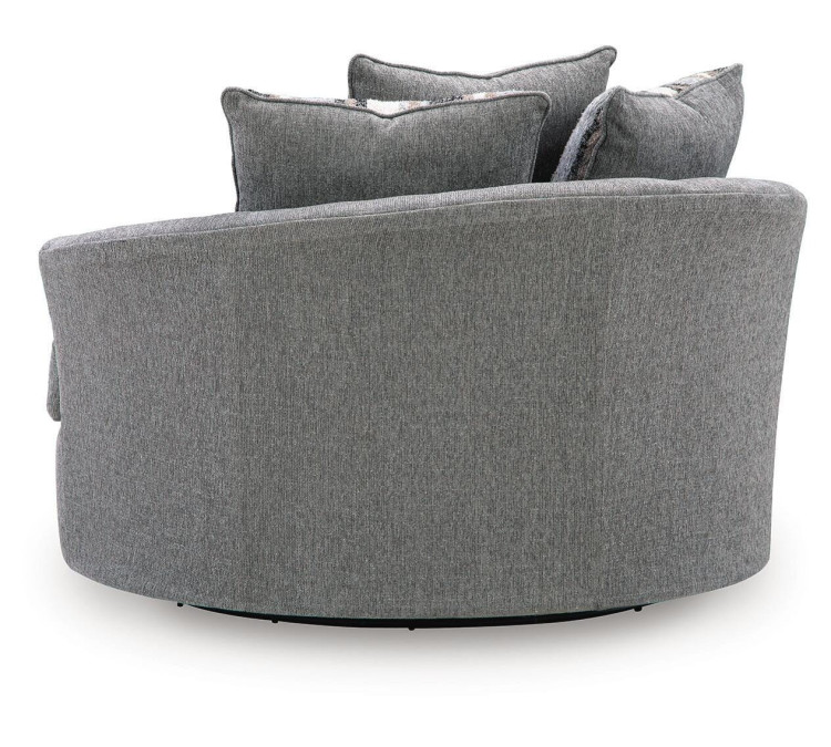 Ellington Pike Oversized Swivel Accent Chair - Smolder